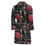 Welding Machine Pattern Print Men's Bathrobe