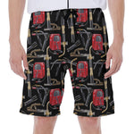 Welding Machine Pattern Print Men's Beach Shorts