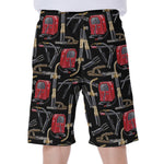 Welding Machine Pattern Print Men's Beach Shorts