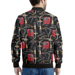 Welding Machine Pattern Print Men's Bomber Jacket