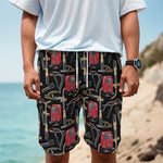 Welding Machine Pattern Print Men's Cargo Shorts