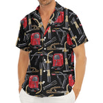 Welding Machine Pattern Print Men's Deep V-Neck Shirt