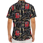 Welding Machine Pattern Print Men's Deep V-Neck Shirt