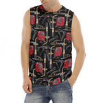 Welding Machine Pattern Print Men's Fitness Tank Top