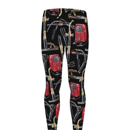 Welding Machine Pattern Print Men's leggings