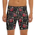 Welding Machine Pattern Print Men's Long Boxer Briefs