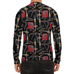 Welding Machine Pattern Print Men's Long Sleeve Rash Guard
