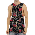 Welding Machine Pattern Print Men's Muscle Tank Top