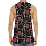 Welding Machine Pattern Print Men's Muscle Tank Top