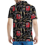 Welding Machine Pattern Print Men's Polo Shirt