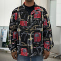 Welding Machine Pattern Print Men's Shirt Jacket