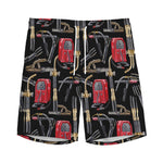 Welding Machine Pattern Print Men's Sports Shorts