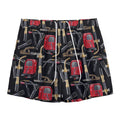 Welding Machine Pattern Print Mesh Shorts