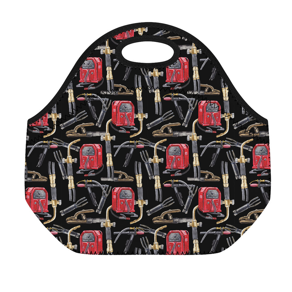 Welding Machine Pattern Print Neoprene Lunch Bag
