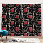 Welding Machine Pattern Print Pencil Pleat Curtains