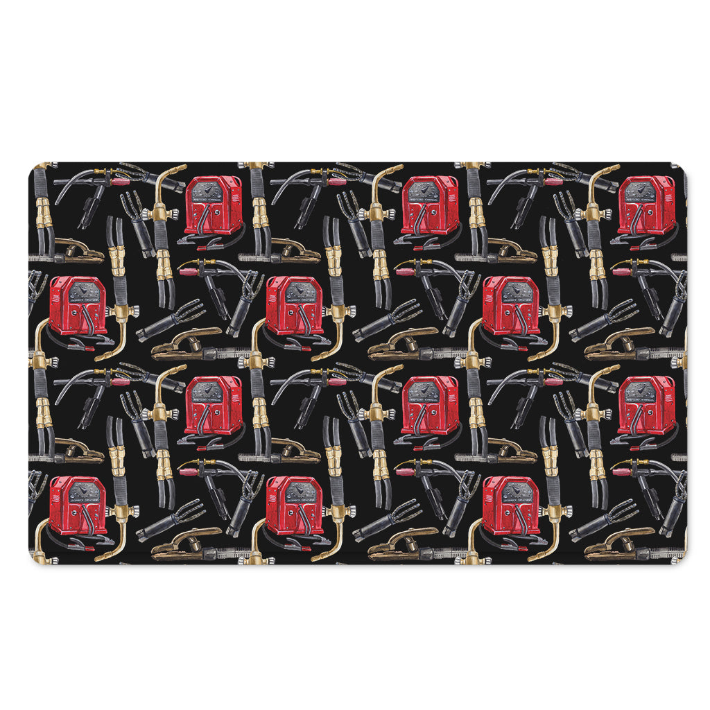 Welding Machine Pattern Print Polyester Doormat