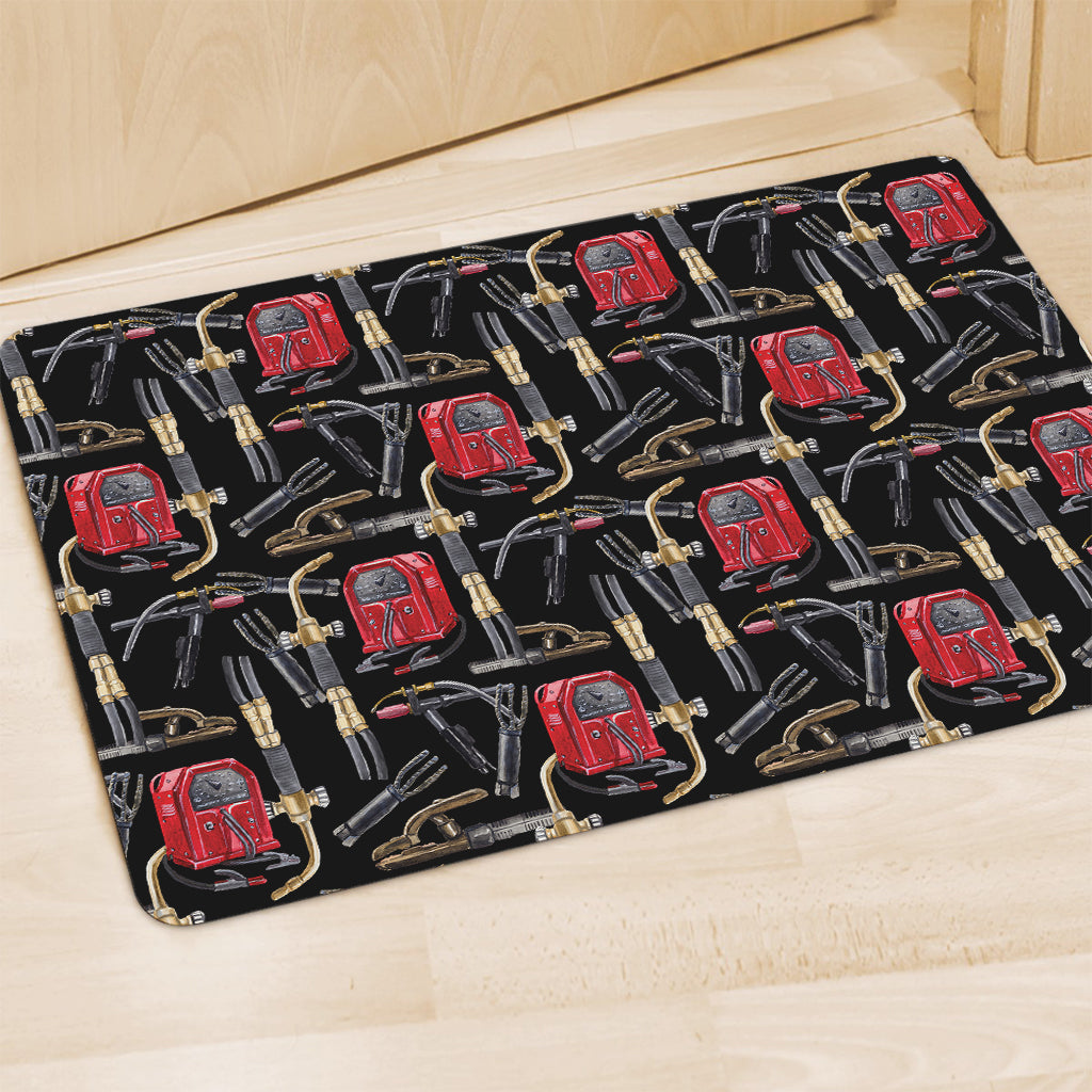 Welding Machine Pattern Print Polyester Doormat