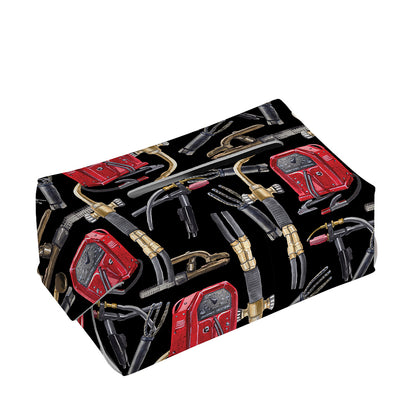 Welding Machine Pattern Print Rectangle Tissue Box Cover