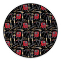 Welding Machine Pattern Print Round Floor Mat