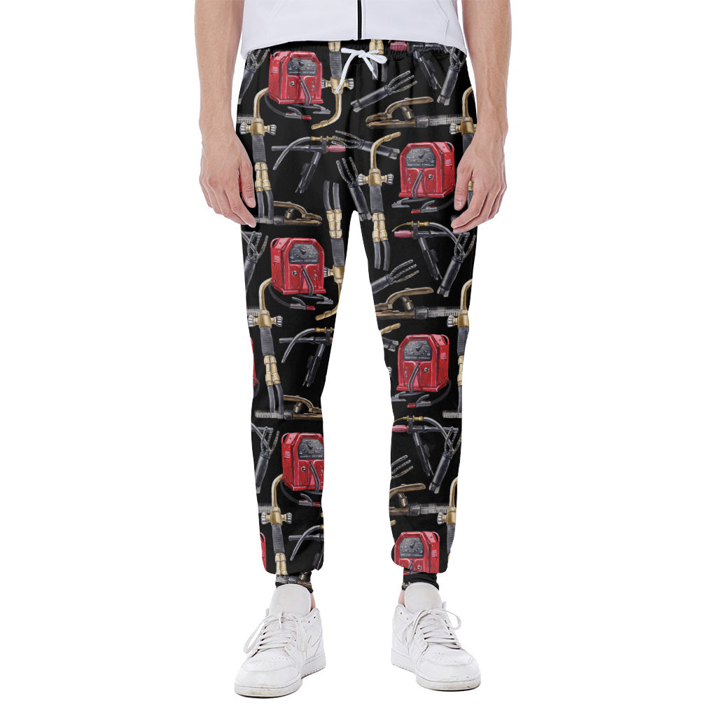 Welding Machine Pattern Print Scuba Joggers