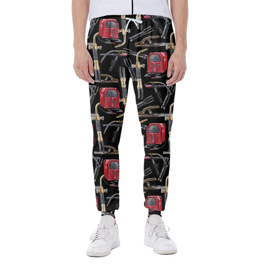 Welding Machine Pattern Print Scuba Joggers