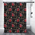 Welding Machine Pattern Print Shower Curtain