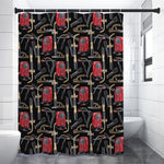 Welding Machine Pattern Print Shower Curtain