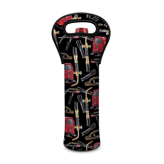 Welding Machine Pattern Print Single Neoprene Wine Tote