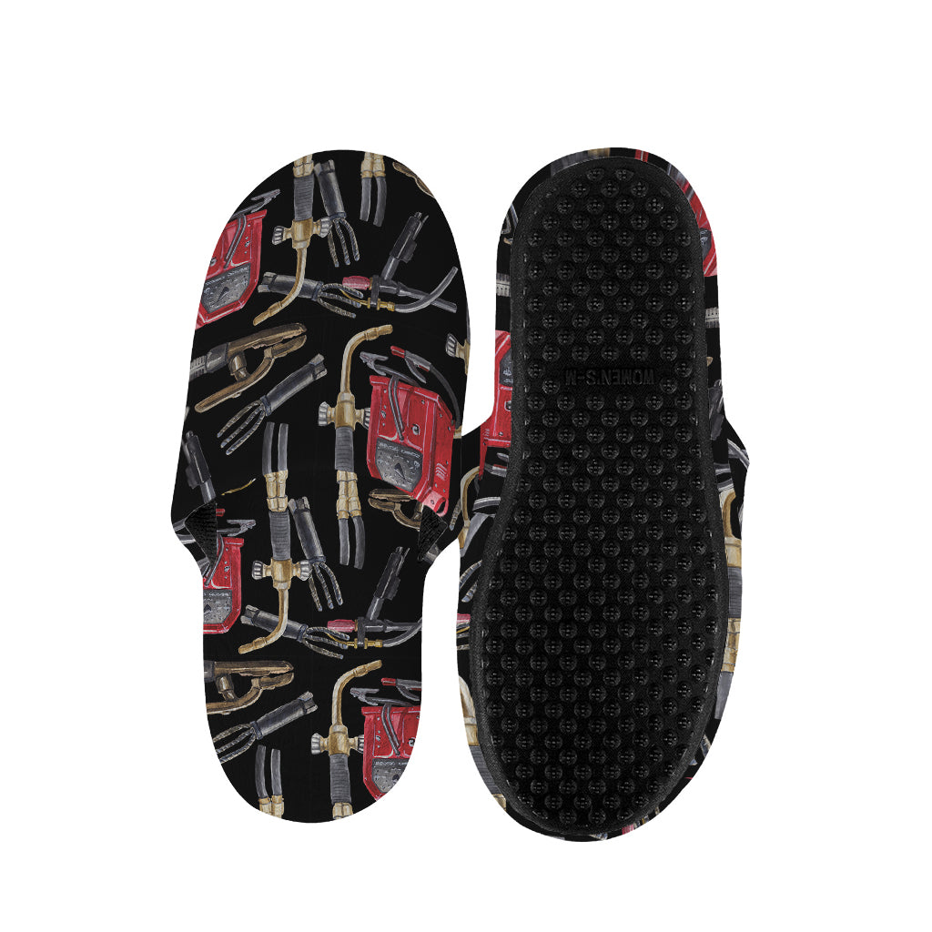 Welding Machine Pattern Print Slippers