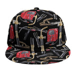 Welding Machine Pattern Print Snapback Cap