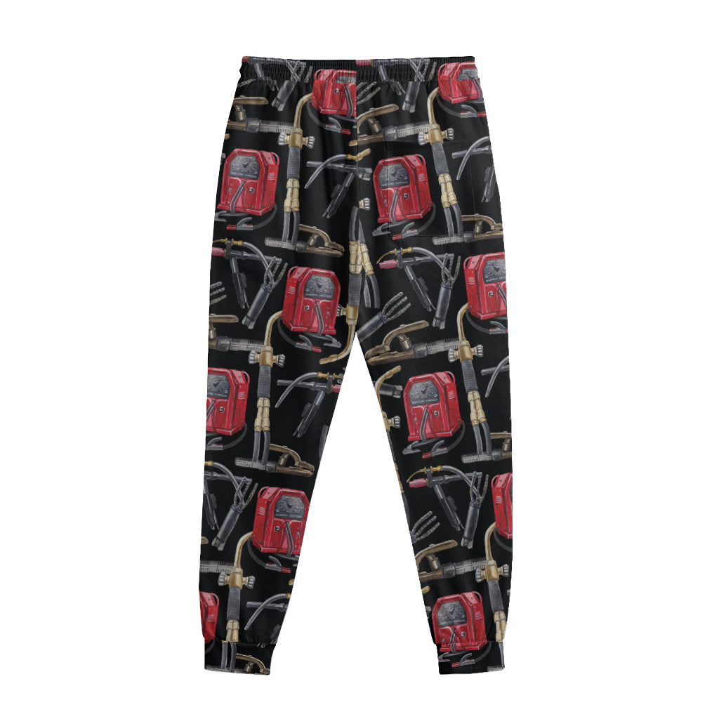 Welding Machine Pattern Print Sweatpants