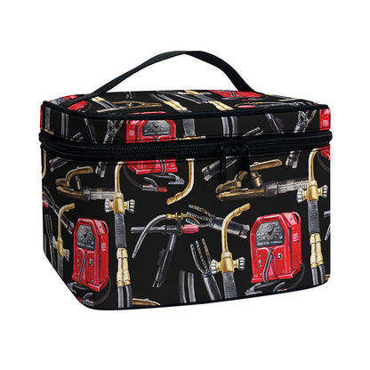 Welding Machine Pattern Print Travel Makeup Bag