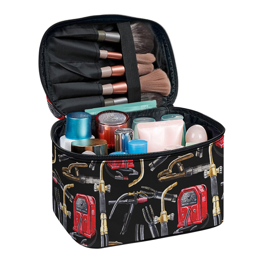 Welding Machine Pattern Print Travel Makeup Bag