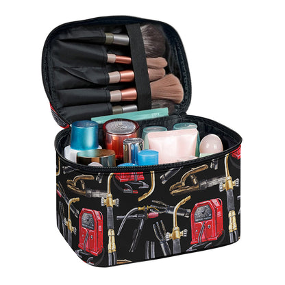 Welding Machine Pattern Print Travel Makeup Bag