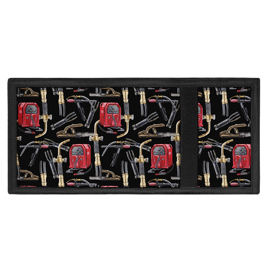 Welding Machine Pattern Print Trifold Wallet