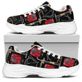 Welding Machine Pattern Print White Chunky Shoes