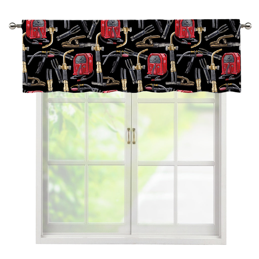 Welding Machine Pattern Print Window Valance