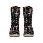 Welding Machine Pattern Print Winter Boots