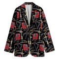 Welding Machine Pattern Print Women's Blazer
