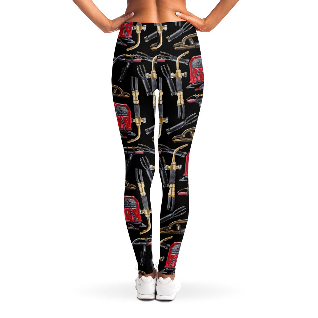 Welding Machine Pattern Print Women's Leggings