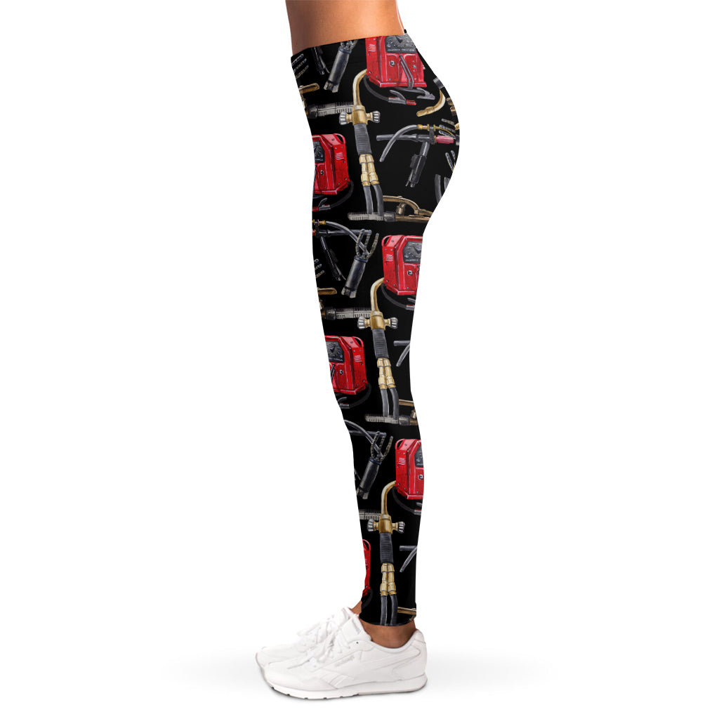 Welding Machine Pattern Print Women's Leggings
