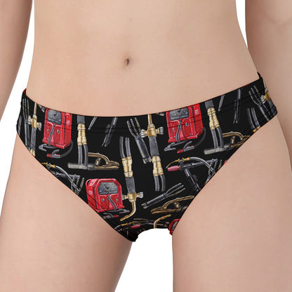 Welding Machine Pattern Print Women's Panties