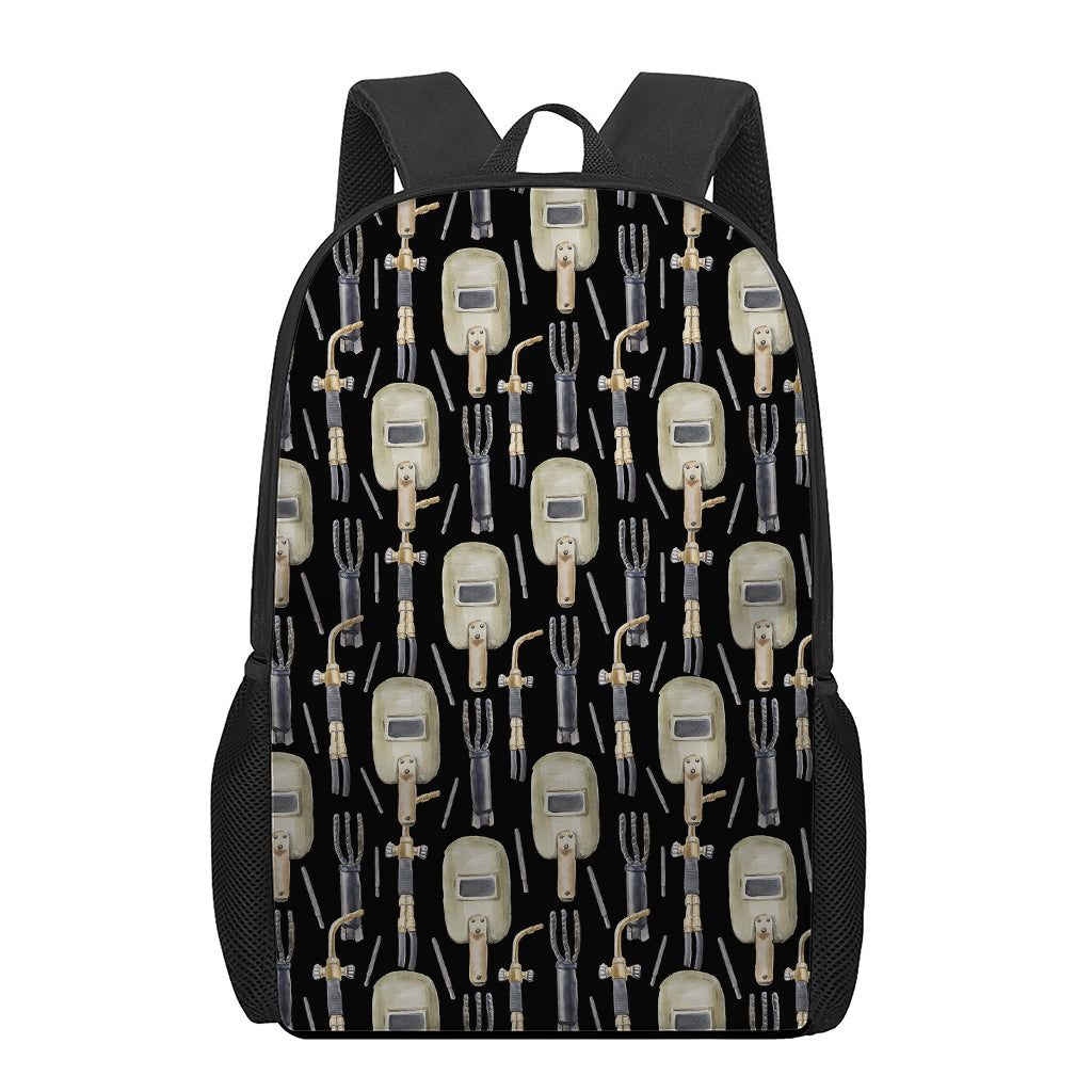 Welding Mask Pattern Print 17 Inch Backpack