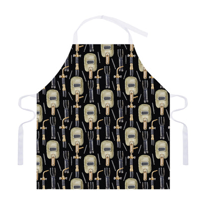 Welding Mask Pattern Print Adjustable Apron