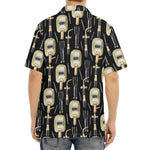 Welding Mask Pattern Print Aloha Shirt