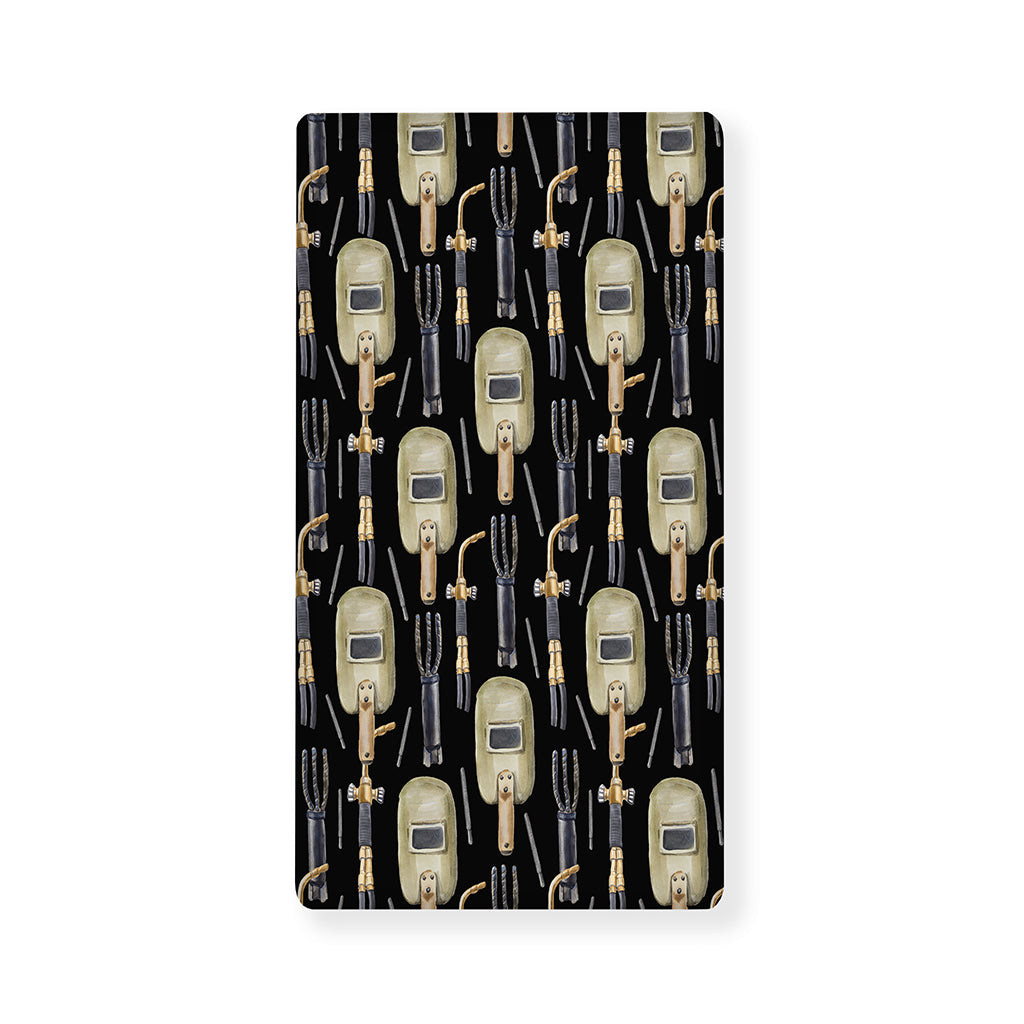 Welding Mask Pattern Print Baby Crib Sheet