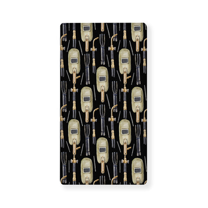 Welding Mask Pattern Print Baby Crib Sheet