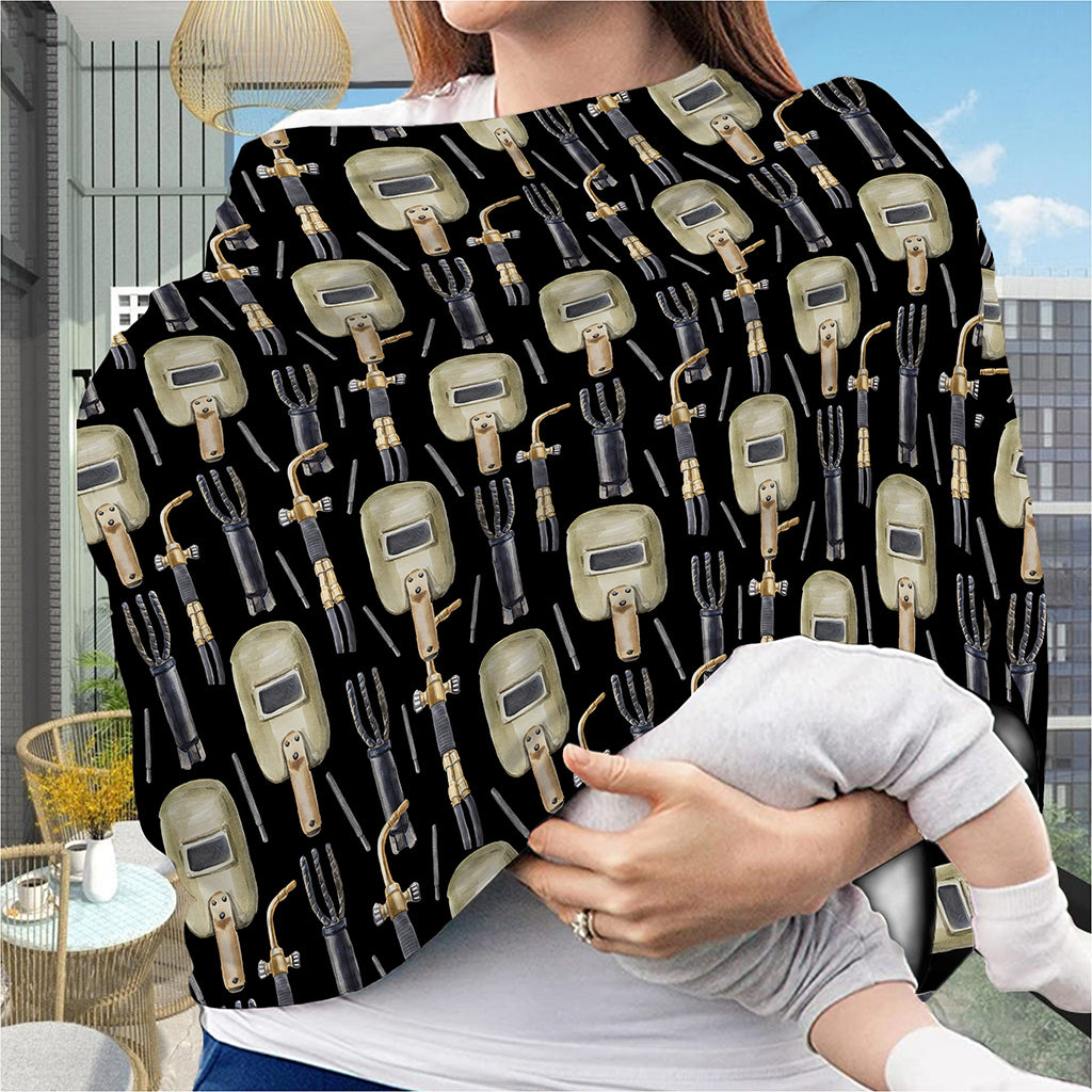 Welding Mask Pattern Print Baby Seat Cover