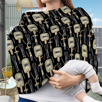 Welding Mask Pattern Print Baby Seat Cover