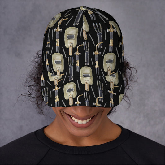 Welding Mask Pattern Print Baseball Cap